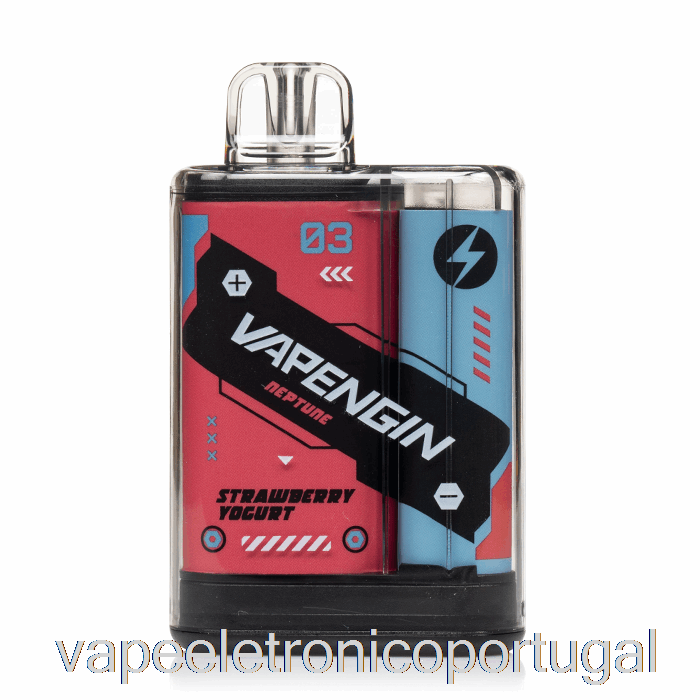 Vape Eletronico Vapengin Neptune 8000 Iogurte De Morango Descartável